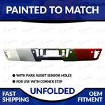 New Painted 2014-2018 Chevrolet Silverado/gmc Sierra Rear Bumper W/ Sensor Holes. Fixed Price $405.98.