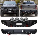 Vijay For 2019-2024 Dodge Ram 1500 Front/rear Bumper W/winch Plate&round Lights. Fixed Price $419.99.