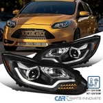 Black Fits 2012-2014 Ford Focus Projector Headlights Led Tube Lamps 12-14. Fixed Price $332.95.