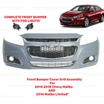 Front Bumper Cover Grille Assembly Kit For 2014-2015 Chevy MALIBU/2016 Limited. Fixed Price $339.00.