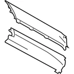 Genuine Ford Bumper Extension KK4Z-17F774-CF. Fixed Price $180.34.