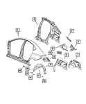 Genuine Mopar Splash Shield Left 68082837AG. Fixed Price $79.01.