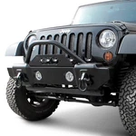 For Jeep Wrangler Jk 18 Bumper Recovery Stubby Textured Black Front Winch Hd. Fixed Price $698.06.