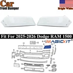 Magickit Front Bumper Upper Side Cover Cap Bright White Fits Ram 1500 2025 2026. Fixed Price $139.99.