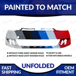 New Painted To Match 2010-2014 Volkswagen Golf Hatchback Unfolded Front Bumper. Fixed Price $323.99.