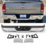 Chrome Rear Step Bumper For 2009-2018 Dodge Ram 1500 W/sensor Holes&dual Exhaust. Fixed Price $167.00.