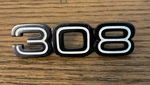 Ferrari 308 Gtb Rear Bumper Emblem Oem 60044104. Fixed Price $119.95.