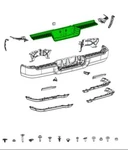 Mopar 68525077AA Bumper Step Pad Rear, For 2019 2023 Ram. Fixed Price $95.00.