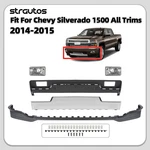 For 2014 2015 Chevy Silverado 1500 Front Bumper Panel Kit W/ Chrome Skid Plate. Fixed Price $149.99.