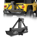 Explorer Black Steel Rear Bumper Bar W/ Tire Carrier Fit Jeep Wrangler 97-06. Fixed Price $429.09.