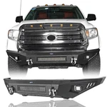 Offroad Full Width Front Bumper W/ 120W Light Bar Fit 2014-2021 Toyota Tundra. Fixed Price $399.99.