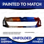 New Painted 2018-2021 Volkswagen Gti Unfolded Front Bumper W/o Sensor Holes. Fixed Price $530.98.