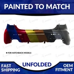 New Painted To Match 2007-2009 Mazda 3 Hatchback Unfolded Rear Bumper. Fixed Price $507.98.