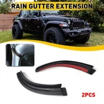 2/4X Gutter Water Rain Extension Car Fit For Jeep Wrangler Jl 18-21 Jt Gladiator. Fixed Price $8.99.