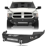 Steel Full Width Front Bumper W/ D-rings For 2009 2010 2011 2012 Dodge Ram 1500. Fixed Price $399.99.
