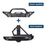 Fit For 07-18 Jeep Wrangler Jk/jku Steel Front Bumper + Rear W/ Led Light. Fixed Price $638.79.