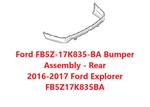 Ford FB5Z-17K835-BA Bumper Cover Assembly Rear 2016-2017 Explorer FB5Z17K835BA. Fixed Price $426.30.