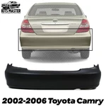 Rear Bumper Cover Primed For 2002-2006 Toyota Camry TO1100203. Fixed Price $152.30.