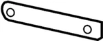 Genuine Infiniti 2016-2017 QX50 Side Bracket 85220-5UA0A. Fixed Price $57.50.
