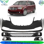 Front Bumper Cover Primed & Fog Lights Kit For 2011-2020 Dodge Grand Caravan. Fixed Price $284.84.