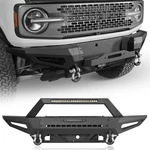 Steel Front Bumper 2021-2026 Ford Bronco W/winch Plate & D-rings Light Bar. Fixed Price $479.56.