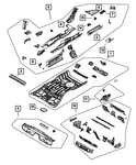 Genuine Mopar Rear Rail Extension Right 5155384AA. Fixed Price $203.54.