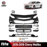 Front Bumper Cover Assembly For 2016-2018 Chevrolet Malibu Grille Shutter. Fixed Price $295.00.