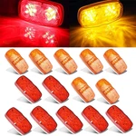 14PCS Trailer Marker Led Lights, 4X2 Inch Double Bullseye 7 Amber & Red 10. Fixed Price $33.85.