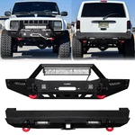 Vijay For 1984-2001 Jeep Cherokee Xj Steel Front/rear Bumper W/winch Plate&light. Fixed Price $429.99.