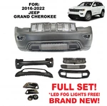 Front Bumper Set Assembly Kit With Led For 2016 - 2022 Jeep Grand Cherokee New. Fixed Price $399.00.