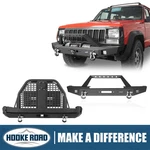 Hooke Road Front & Rear Bumper For 1984-2001 Jeep Cherokee Xj W/tire Carrier. Fixed Price $898.50.