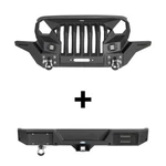 For 2018-2026 Jeep Wrangler Jl Steel Front Winch & Rear Bumpers W/led. Fixed Price $1019.19.