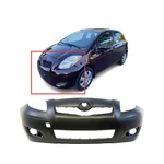 Bumper Cover For 2009-2011 Toyota Yaris Hatchback W Fog Light Holes Front Primed. Fixed Price $149.83.