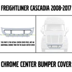 Freightliner Cascadia 2008-2017 Front Bumper Center Cover Chrome Facia. Fixed Price $119.99.