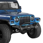 Steel Front Bumper Winch Plate Led Lights For 1997-2006 Jeep Wrangler Tj. Fixed Price $239.66.