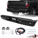 Step Bumper For 2004-2015 Nissan Titan With Park Sensor Holes Steel Black Rear. Fixed Price $223.50.