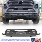 Black Textured Steel Front Bumper For 2024-26 Toyota Tacoma W/ Light Bar Bracket. Fixed Price $339.99.