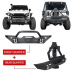 Hooke Road Steel Front Bumper Rear For Jeep Wrangler Jk/jku 2007-2018. Fixed Price $499.99.