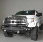 Hooke Road Steel Front Bumper W/winch Plate & Led Lights For Toyota Tundra 14-21. Fixed Price $599.99.