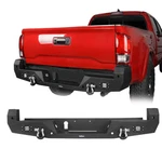 Black Sturdy Steel Rear Bumper Bar One-piece Made For Tacoma 16-23 3GEN Pickup. Fixed Price $339.09.