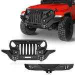 Hooke Road Steel Front Grill Bumper + Rear For Jeep Wrangler Jl/jlu 18-25. Fixed Price $989.09.