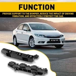 Pair For Civic Sedan 2012 2013 2014 2015 Bumper Bracket Front Beam Mount Support. Fixed Price $8.99.