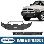Hooke Road Black Steel Front + Rear Bumpers Combo Fit 2009-2012 Dodge Ram 1500. Fixed Price $889.14.