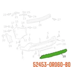 New Oem 2019-2024 Toyota RAV4 Prime Rear Lower Molding 52453-0R060-B0. Fixed Price $159.95.