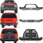 For 1984-2001 Jeep Cherokee Xj Front Rear Bumper W/ Spare Tire Carrier Steel. Fixed Price $599.58.