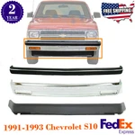 Front Chrome Bumper Kit + Molding For 1991-1993 Chevrolet S10 Pickup/ Blazer. Fixed Price $312.71.
