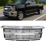 Chrome Front Bumper Grille For Chevrolet Silverado 2500 3500 Hd 2015-2019. Fixed Price $141.60.