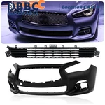 Front Bumper Cover W/lower Mesh Grille Fit For 2014 2015 2016 2017 Infiniti Q50. Fixed Price $259.99.
