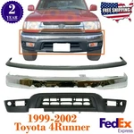 Front Bumper Chrome Steel + Valance Upper Filler For 1999-2002 Toyota 4RUNNER. Fixed Price $390.53.