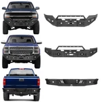 Hooke Road Steel Front Rear Bumper For Chevrolet Silverado 1500 2007-2018. Fixed Price $909.27.